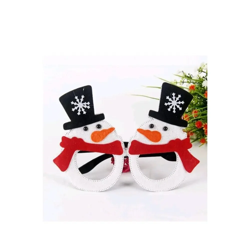 9 Pack Christmas Party Glasses Christmas Glitter Decoration Costume Eyeglasse...